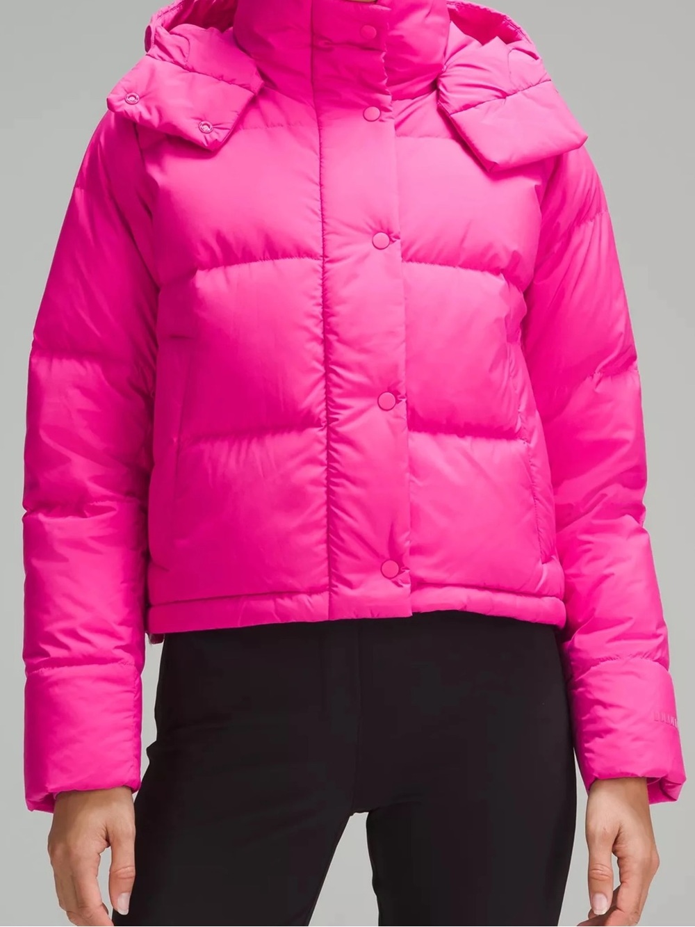 Lululemon Wunder Puffer Cropped Jacket Sonic Pink